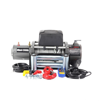 12000lbs steel cable electric winches